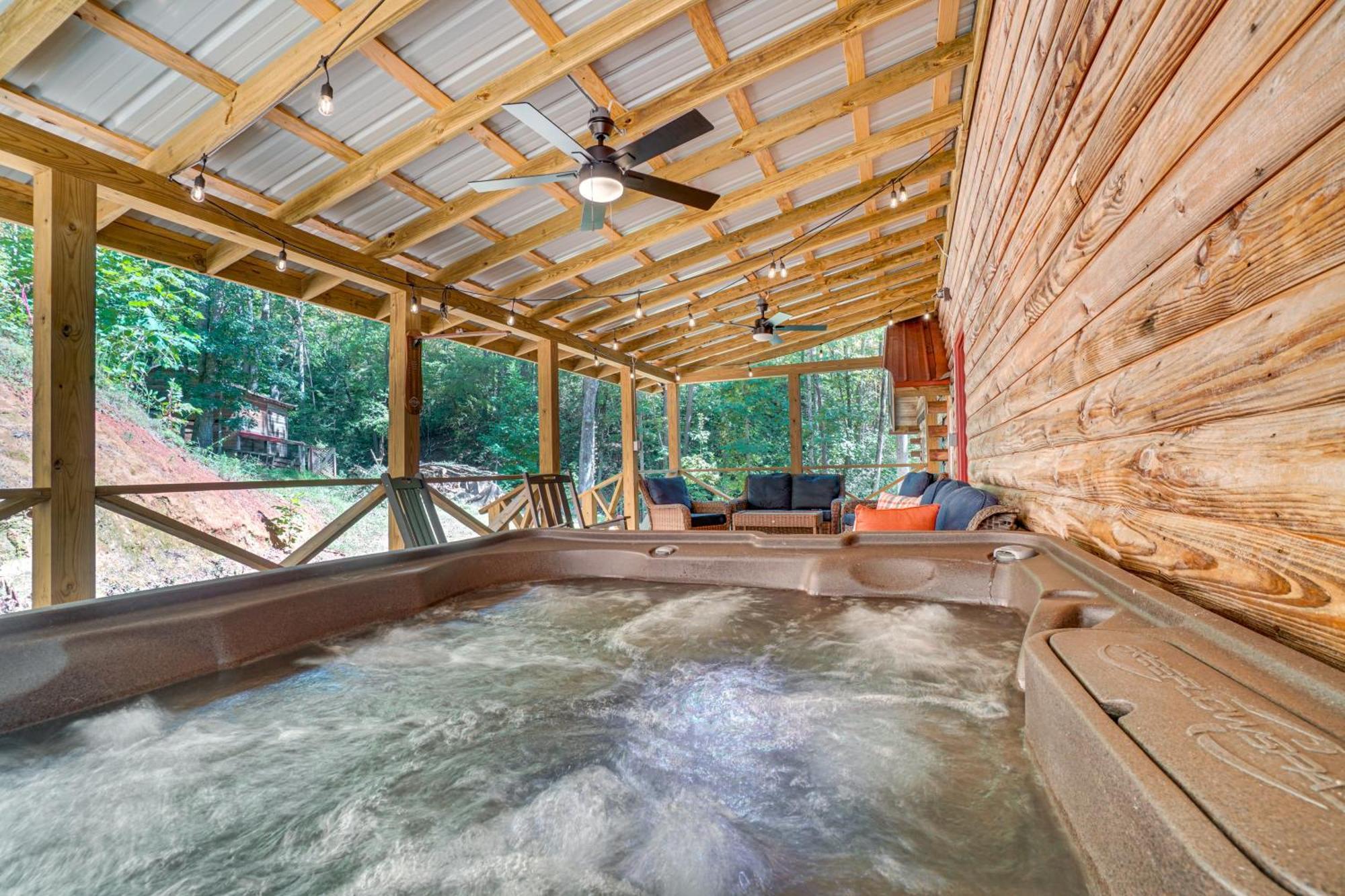 Вілла North Georgia Mtn Escape With Hot Tub And Games! Sautee Nacoochee Екстер'єр фото
